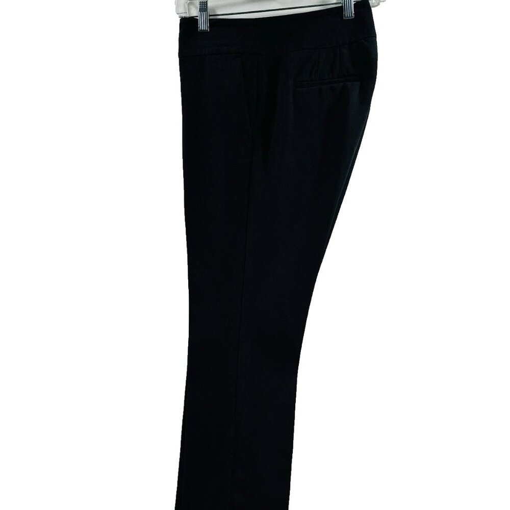 Ann Taylor Factory Black Dress Pants Flat Front Women's Petite Size 4P Pre-owned